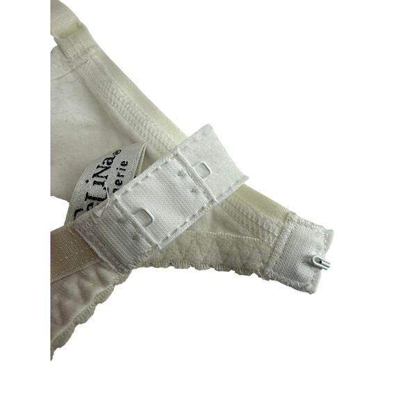 Vintage Felina White Eyelet Padded Wire Balconette Bra 36C - Picture 7 of 8